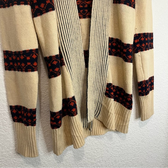 Francesca's Collection Striped Aztec Southwestern Cardigan Sweater Womens Sz S - Picture 3 of 11